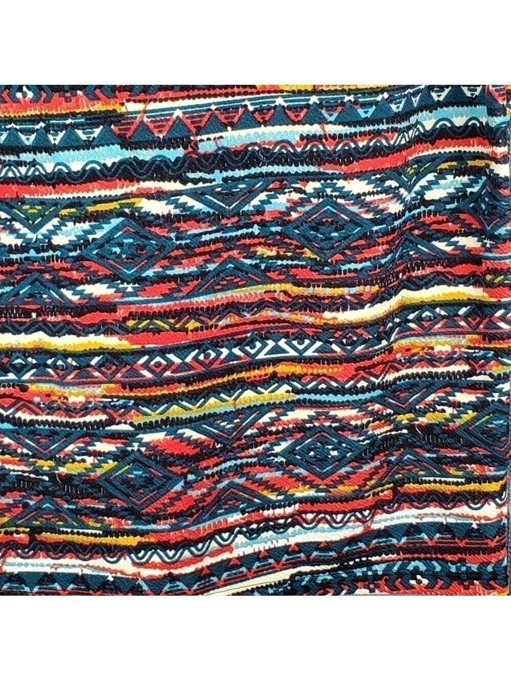 NWT Lularoe Cassie, green with multicolored design, size M - Picture 3 of 4